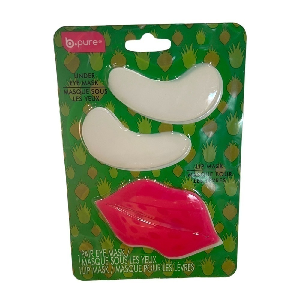 b.pure 1 pair Under Eye Mask and Lip Mask Set